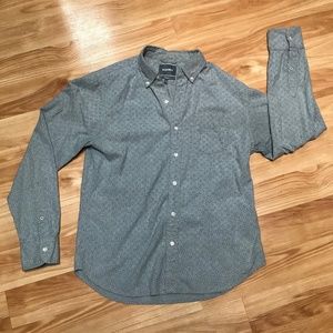 Bonobos Medium Standard Fit Grey Patterned Shirt